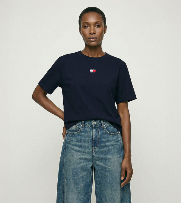 Tommy Hilfiger  Clothing - Navy Short Sleeve T-Shirts