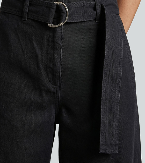 كالفن كلاين جينز baggy-denim-edit - أسود بنطال كاجوال
