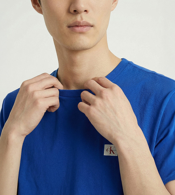 كالفن كلاين جينز كالفن كلاين جينز - أزرق Round Neck T-Shirts