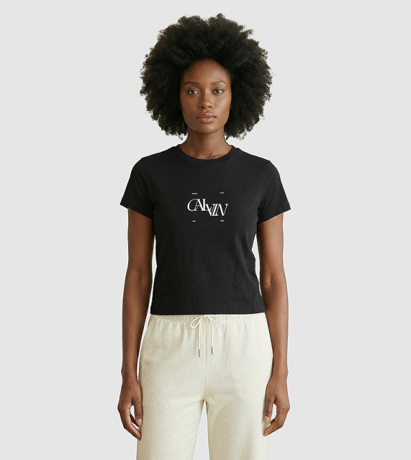 Calvin Klein Jeans Clothing - BLACK Short Sleeve T-Shirts