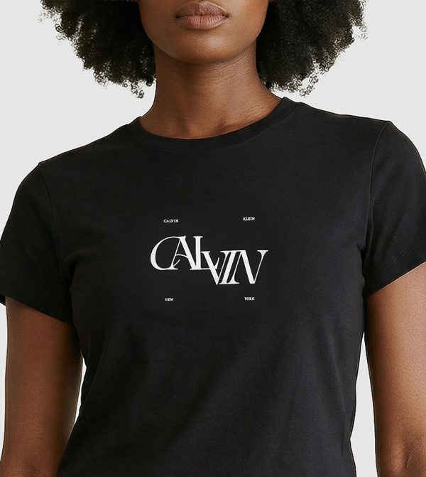 Calvin Klein Jeans Clothing - BLACK Short Sleeve T-Shirts