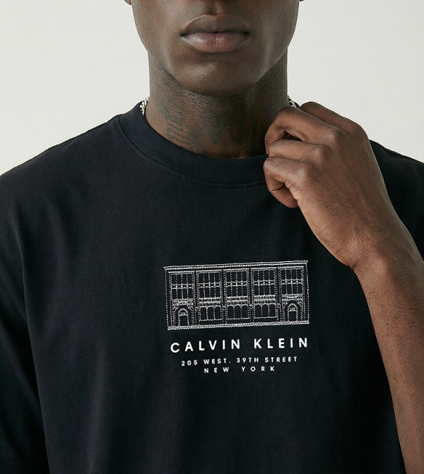 كالفن كلاين جينز كالفن كلاين جينز - أسود Round Neck T-Shirts