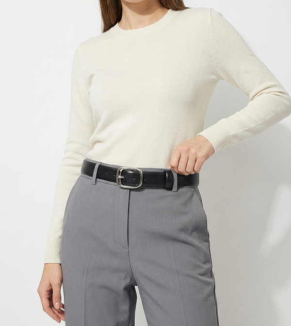كالفين كلاين  أحزمة - أسود Leather Belts