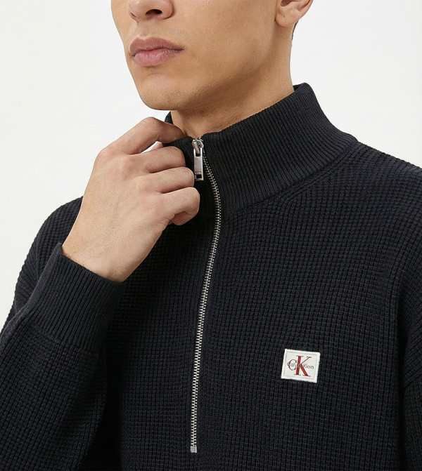 كالفن كلاين جينز سترات بياقة السلحفاة - أسود Turtle neck Sweaters