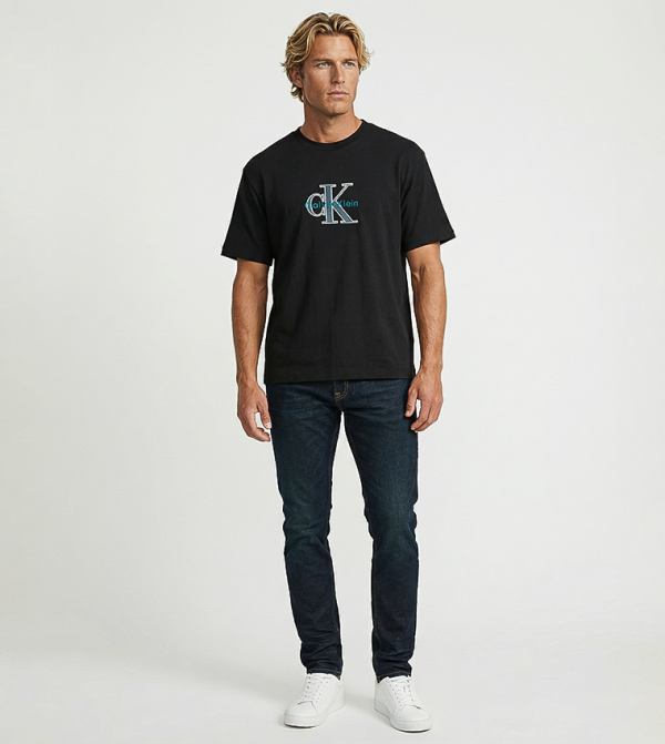 Calvin Klein Jeans Calvin Klein Jeans - BLACK Round Neck T-Shirts