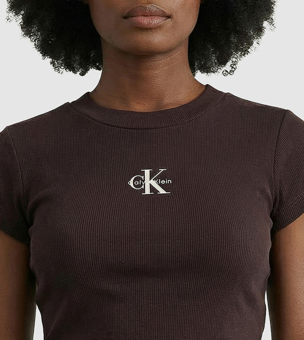 كالفن كلاين جينز  warm-hues-w - بني  Short Sleeve T-Shirts