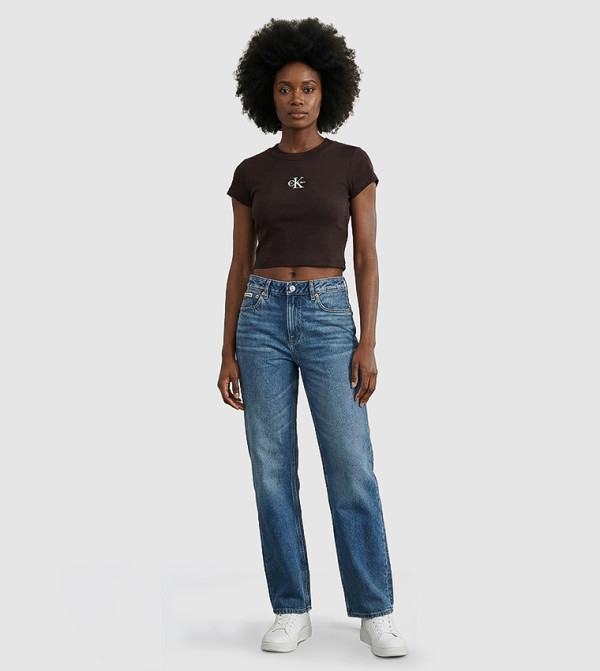 كالفن كلاين جينز  warm-hues-w - بني  Short Sleeve T-Shirts