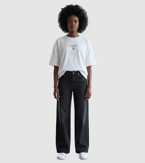 Calvin Klein Jeans  Clothing - White Short Sleeve T-Shirts