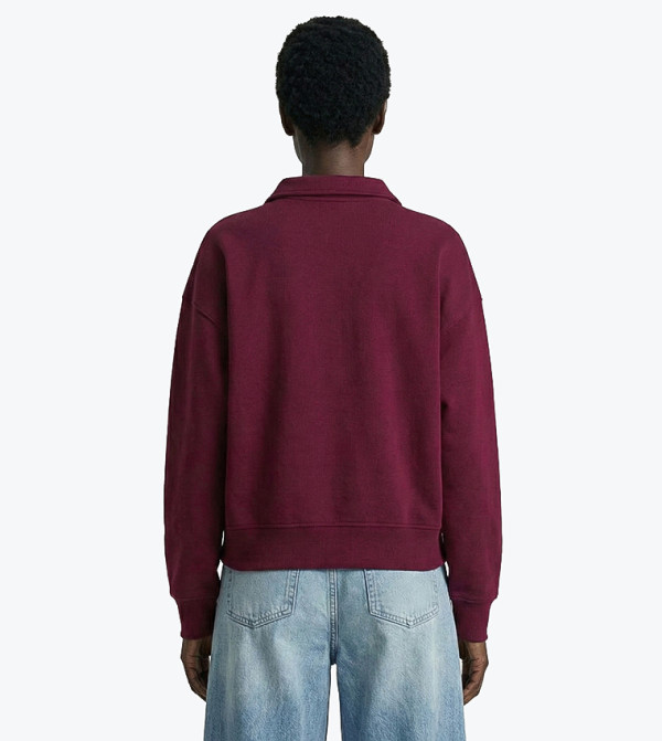 Calvin Klein Jeans  Hoodies & Sweatshirts - Burgundy Sweatshirts
