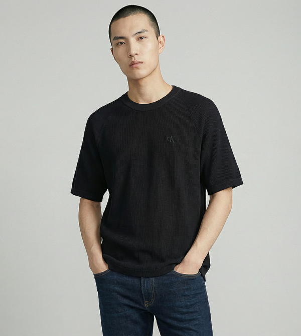 Calvin Klein Jeans Calvin Klein Jeans - BLACK Round Neck T-Shirts