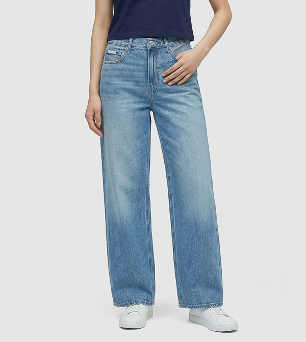 كالفن كلاين جينز  baggy-denim-edit - أزرق Wide Leg Jeans