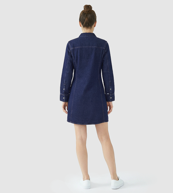 كالفن كلاين جينز vacation-loading-w - أزرق Shirt & T-Shirt Dresses