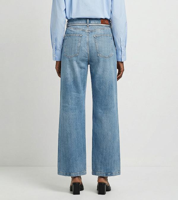 كالفن كلاين جينز  baggy-denim-edit - أزرق Straight Jeans