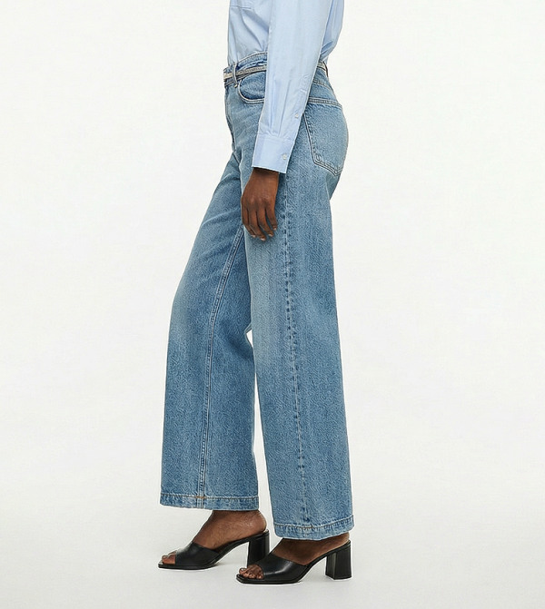 كالفن كلاين جينز  baggy-denim-edit - أزرق Straight Jeans
