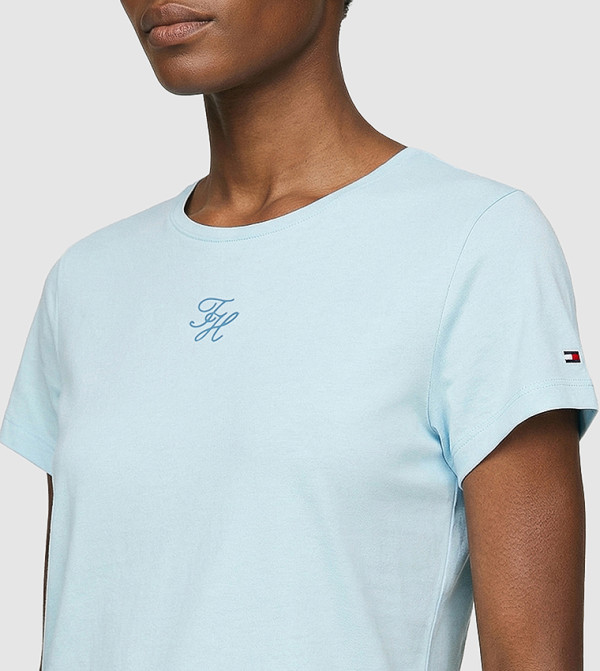 Tommy Hilfiger  T-Shirts - Blue Short Sleeve T-Shirts