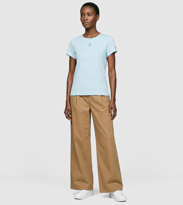 Tommy Hilfiger  T-Shirts - Blue Short Sleeve T-Shirts