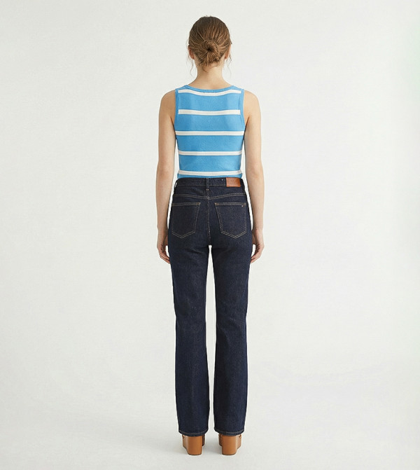تومي هيلفيغر  جينز بقصة بوت - كحلي Straight Jeans