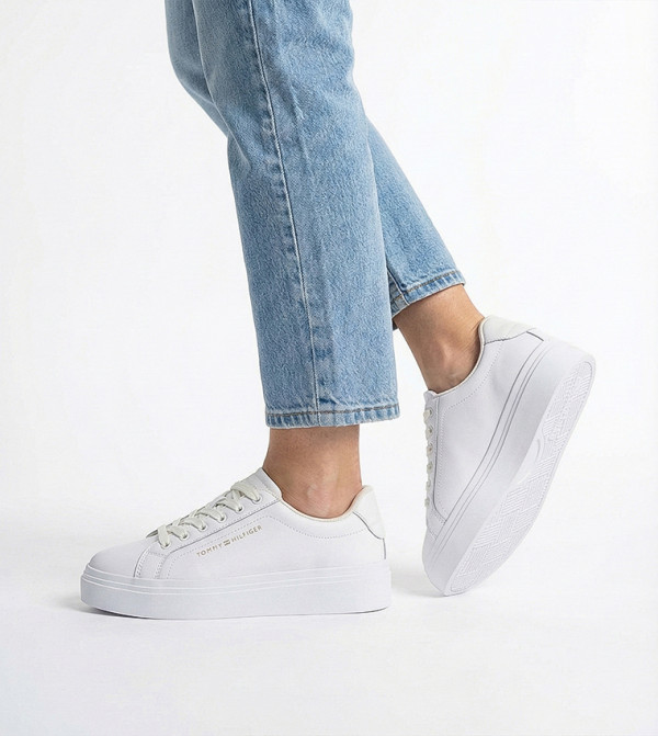Tommy Hilfiger  start-at-the-bottom-w - White Low Top