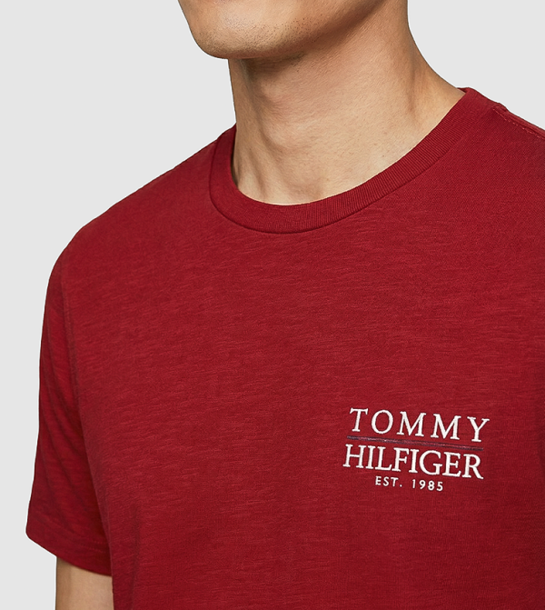 Tommy Hilfiger Tommy Hilfiger - Red Round Neck T-Shirts