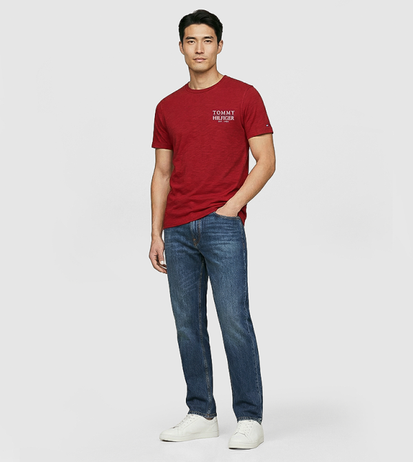 Tommy Hilfiger Tommy Hilfiger - Red Round Neck T-Shirts