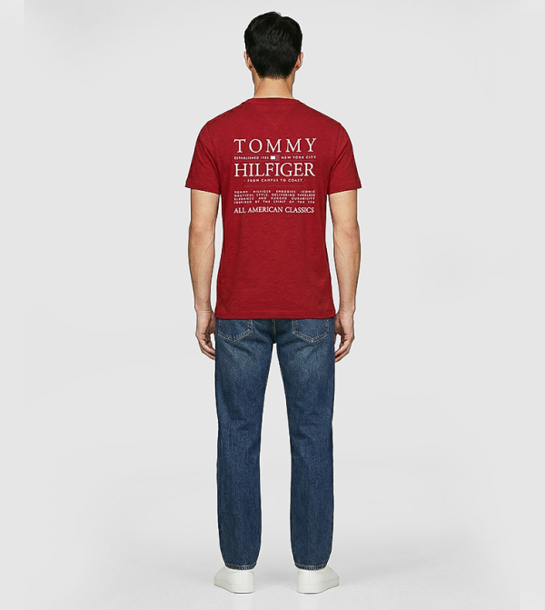 Tommy Hilfiger Tommy Hilfiger - Red Round Neck T-Shirts