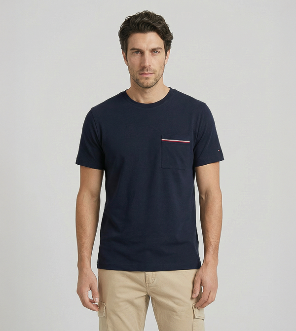 Tommy Hilfiger Tommy Hilfiger - Navy Round Neck T-Shirts