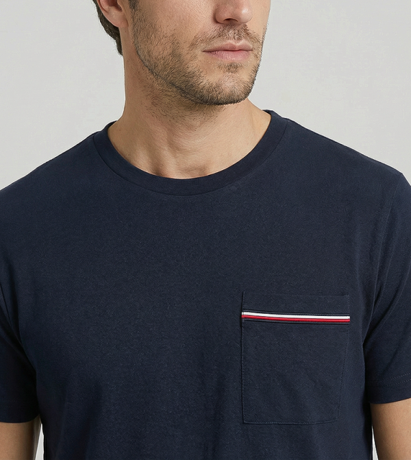 Tommy Hilfiger Tommy Hilfiger - Navy Round Neck T-Shirts