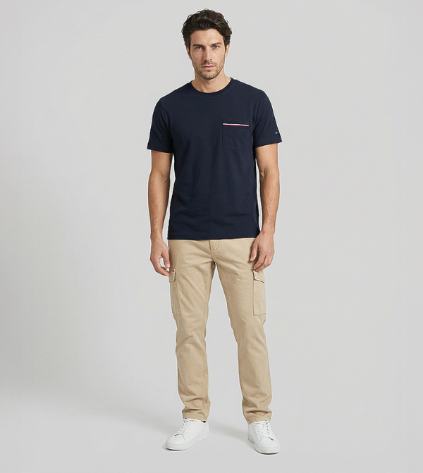 Tommy Hilfiger Tommy Hilfiger - Navy Round Neck T-Shirts