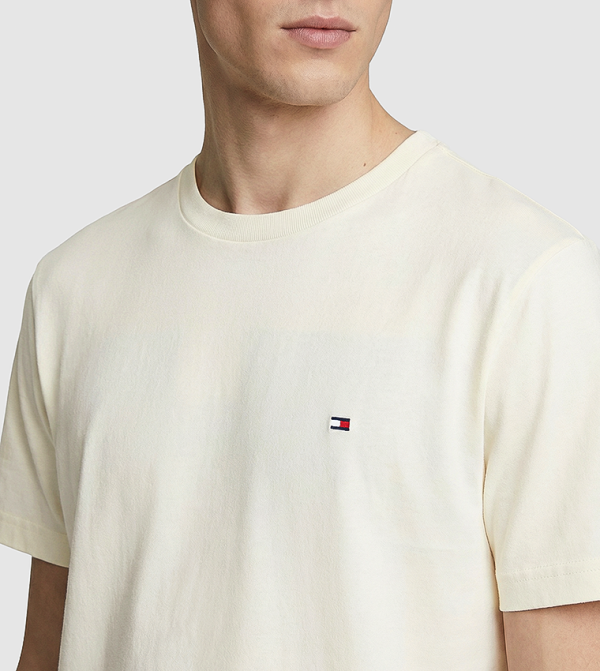 Tommy Hilfiger Tommy Hilfiger - Beige Round Neck T-Shirts