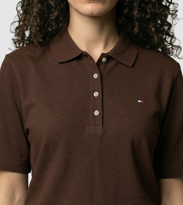Tommy Hilfiger  Clothing - Brown Polo T-shirts