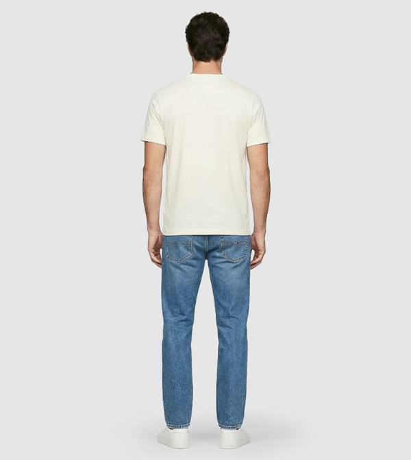 Tommy Hilfiger  Clothing - Beige Round Neck T-Shirts
