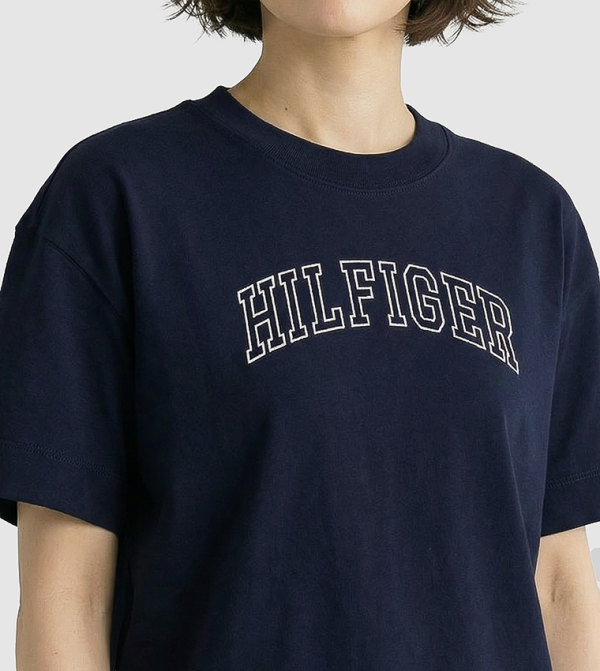 Tommy Hilfiger  varsity-graphics - Navy T-shirts