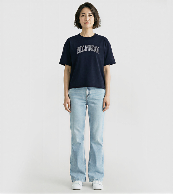 Tommy Hilfiger  varsity-graphics - Navy T-shirts