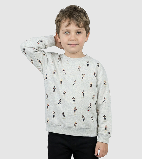Tommy Hilfiger  preppy-layers - Grey Sweatshirts