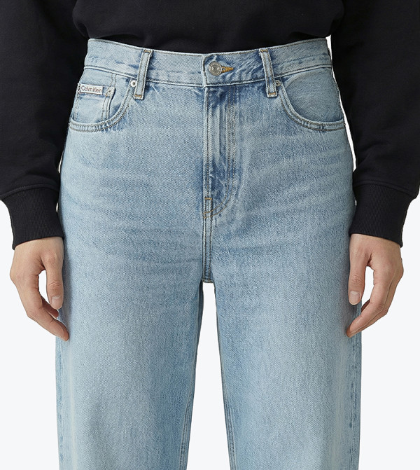 كالفن كلاين جينز  baggy-denim-edit - أزرق Wide Leg Jeans