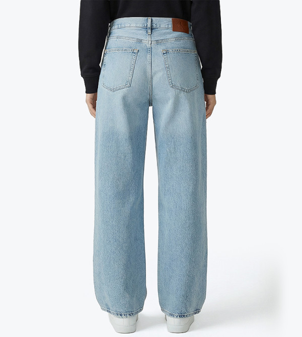 كالفن كلاين جينز  baggy-denim-edit - أزرق Wide Leg Jeans