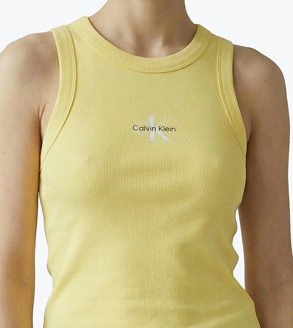 Calvin Klein Jeans - Yellow Sleeveless Tops