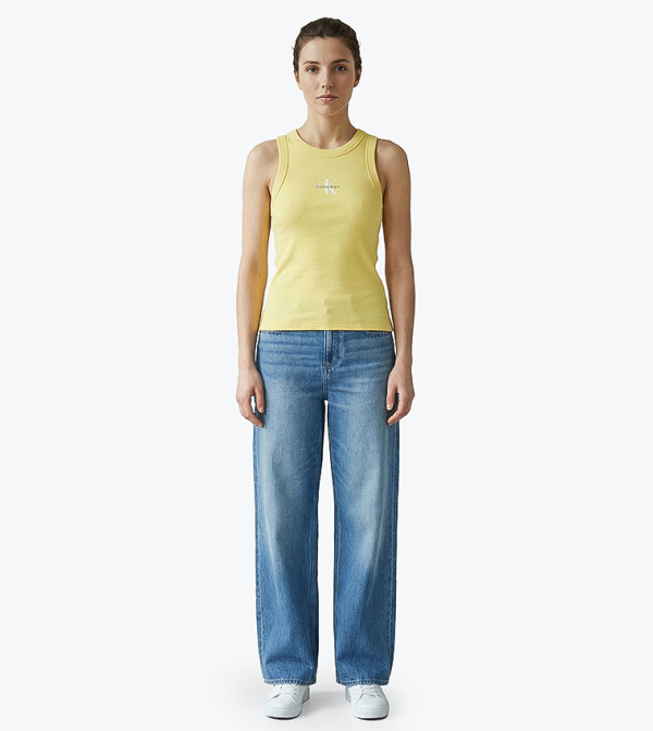 Calvin Klein Jeans - Yellow Sleeveless Tops
