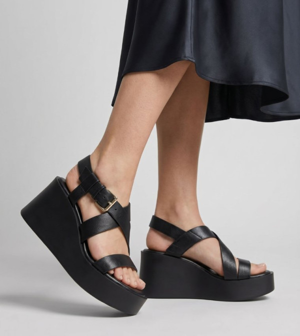 Call it Spring  Wedges - Black Wedges