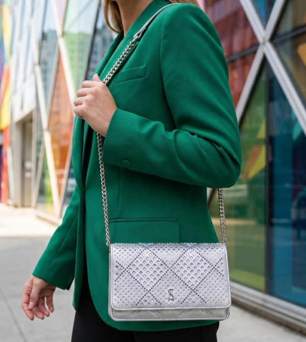 Steve Madden Steve Madden - Silver Cross Body Bags