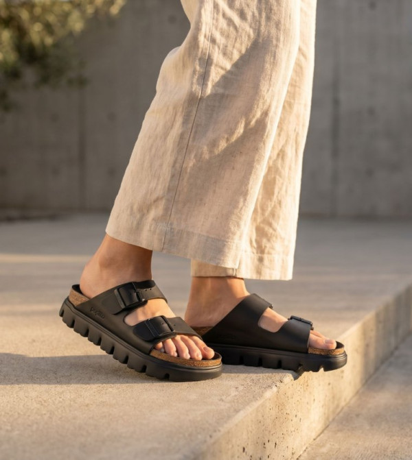 Birkenstock Flat Sandals - Black Flat Sandals