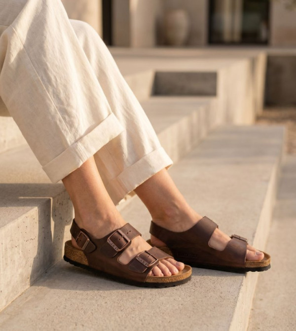 بيركنستوك  أحذية فلات - بني  Flat Sandals