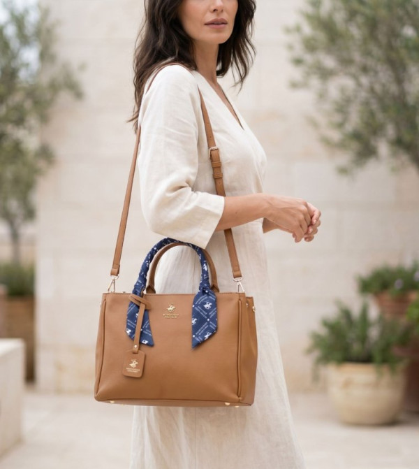 Beverly Hills Polo Club - Tan Satchel Bags