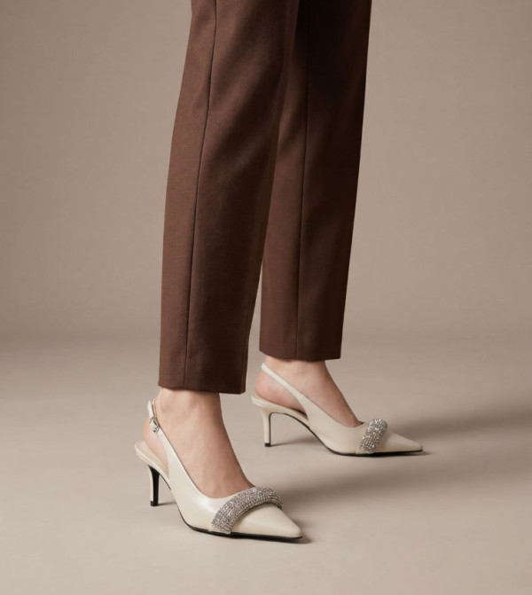 Charles & Keith Charles & Keith - Off White Pumps