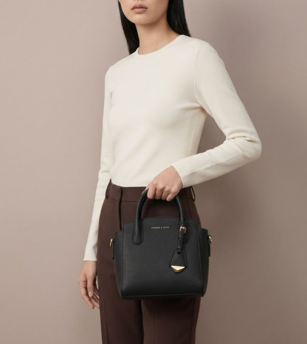 Charles & Keith Charles & Keith - Black Handheld Bags
