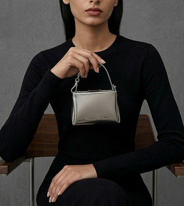 Charles & Keith Charles & Keith - Grey Shoulder bags