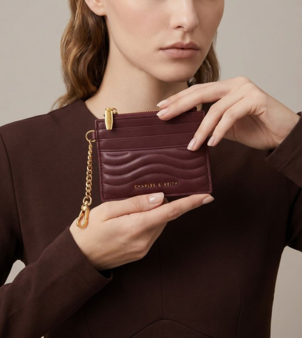 Charles & Keith Small Leather Goods - Dark Chocolate Card Holders