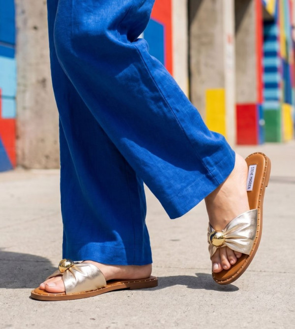 Steve Madden Shoes - Gold Flat Sandals