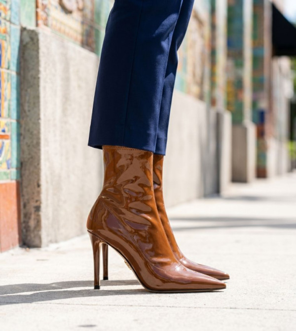 ستيف مادن  أبوات - بني  Mid Calf Boots