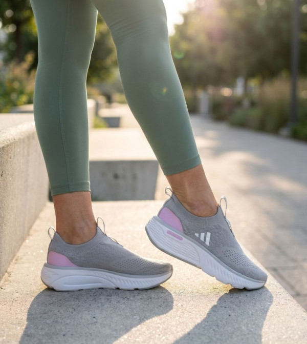 Adidas  Shoes - Grey Casual Slip-ons